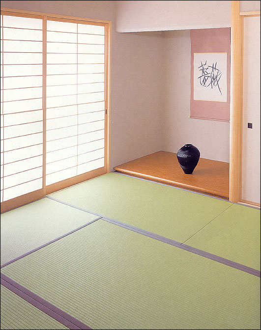 Japoniskas stilius. Tradicinis tatamis.