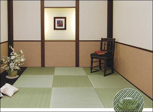 Japoniskas interjeras. Vashi popieriaus tatamis.